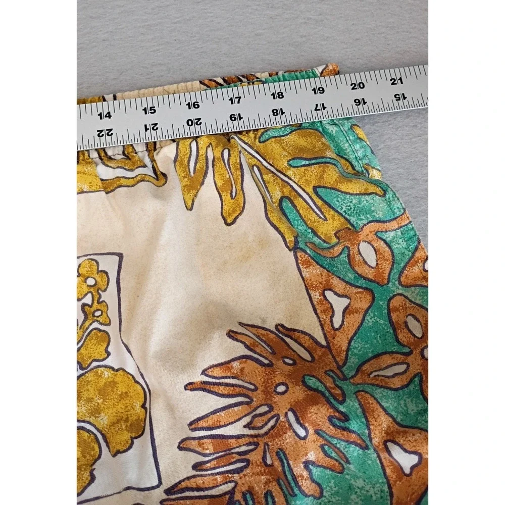 VINTAGE Gotcha Swim Trunks -(Small Flaw) Men's Sz Large- 1980's-Hawaiian Floral - Picture 8 of 12